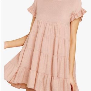 NWT pink babydoll dress